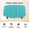 Exquisite Disposable Round Plastic Tablecloths – 6 Pack 84" Disposable Table Cloths – Indoor/Outdoor Party Tablecloth – Round Plastic Table Cover for Events & Party Supplies